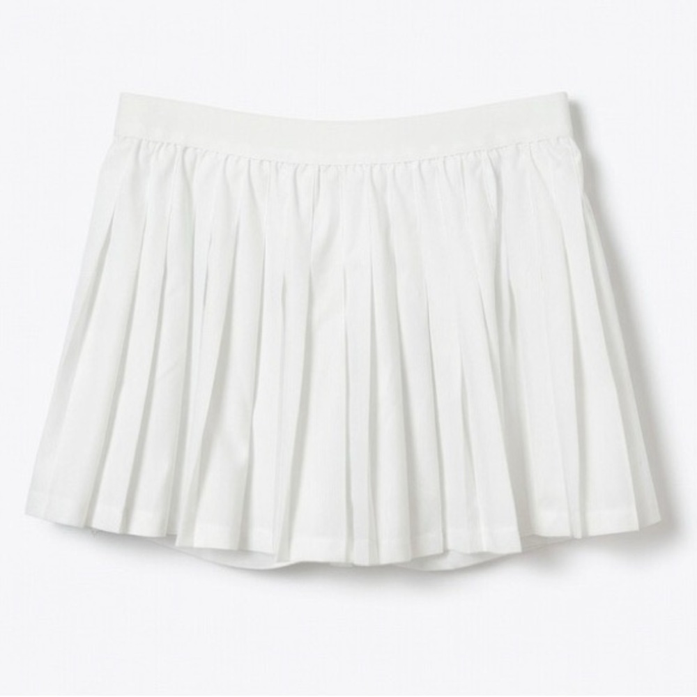Ideology White Pleated Mini Tennis Skirt Short Lining Elasticized Waistband 🤍🎾 - Picture 1 of 10